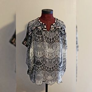 Anthropologie, KAS NY label blouse, size small.